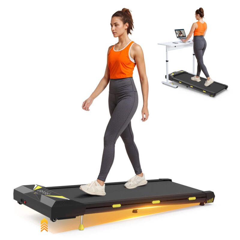 Sperax Walking Vibration Pad with APP, 3 in 1 Under Desk Treadmill, 2.5HP Low Noise Walking Treadmill Pad with Remote Control,Portable Treadmills for Home Office - Image 5