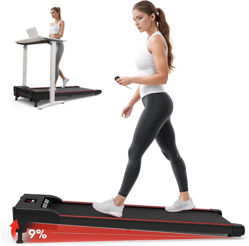 Sperax Walking Vibration Pad with APP, 3 in 1 Under Desk Treadmill, 2.5HP Low Noise Walking Treadmill Pad with Remote Control,Portable Treadmills for Home Office - Image 3