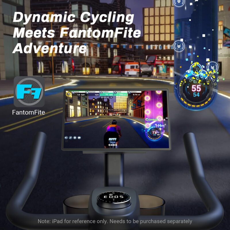 MERACH Exercise Bike, Brake Pad Stationary Bike with Exclusive App, Low Noise Indoor Cycling Bike with 300lbs Weight Capacity, Tablet Mount and Fitness Courses for Weight Loss - Image 18