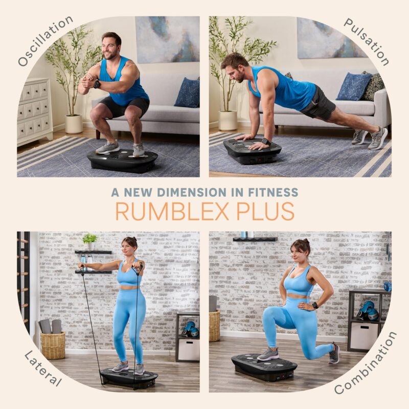 LifePro Vibration Plate Machines – Full Body Workout, Recovery & Lymphatic Drainage with 4D Motion, Silent Operation, Joint Support, & Triple Motor Technology for Circulation, Fat Burn & Toning - Image 14